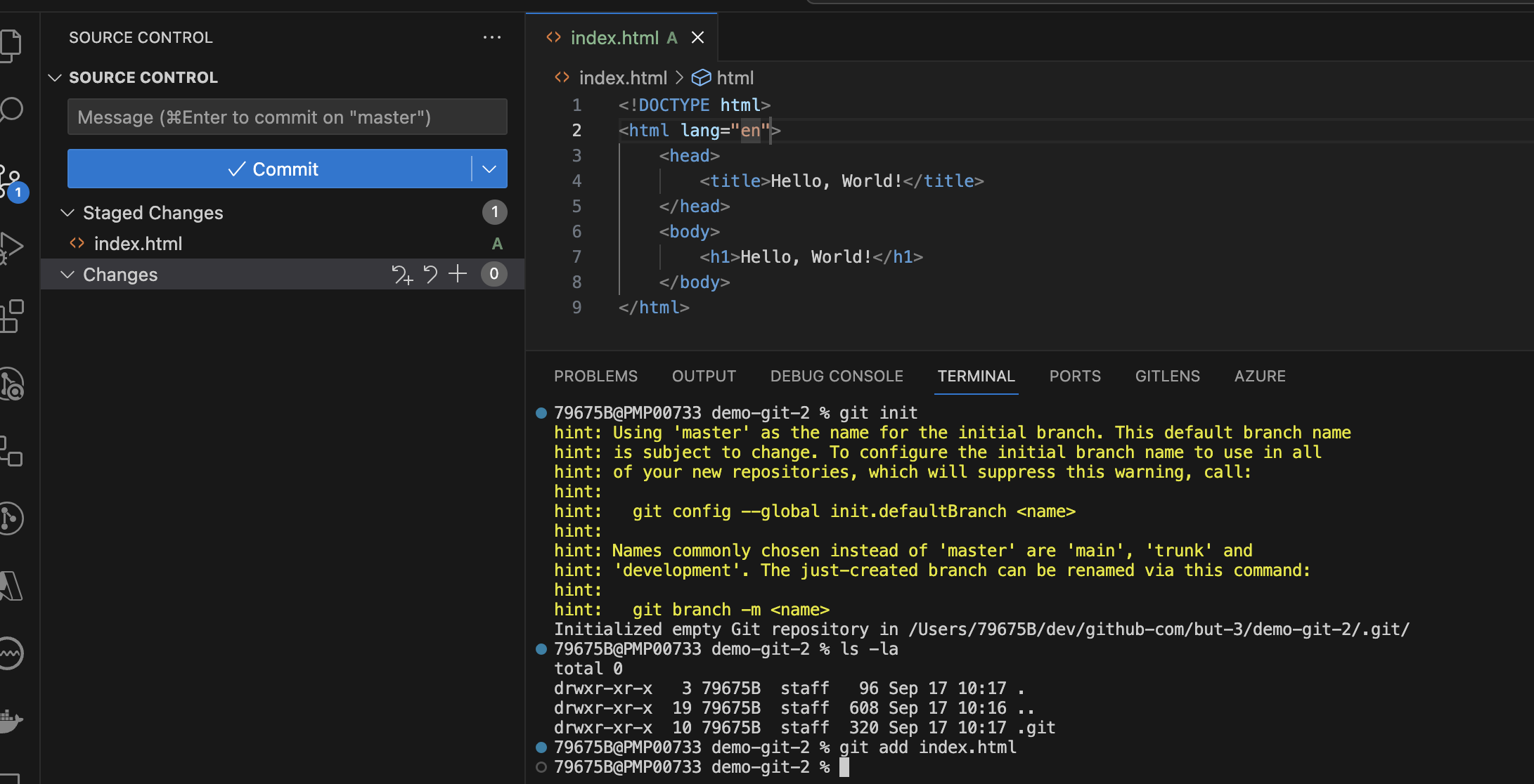 Visual Studio Code - After add